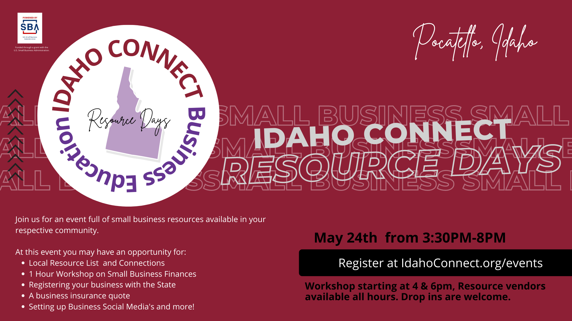 Idaho Connect Event Information Idaho Connect